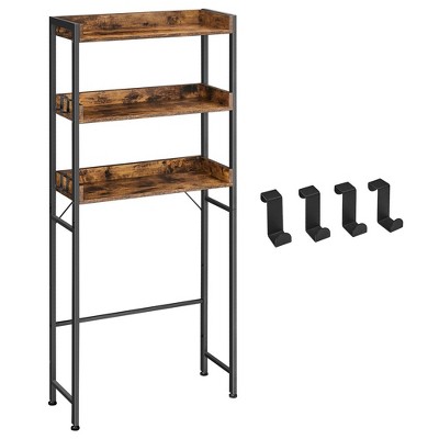 VASAGLE 3-Tier Over-The-Toilet Bathroom Spacesaver Storage Rack Standing Shelf Organizer