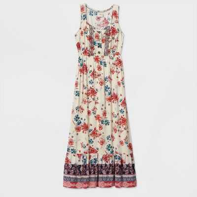 target white floral dress