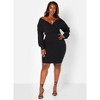Rebdolls Women's On Your Mind Cotton Mini Bodycon Dress - 4 of 4