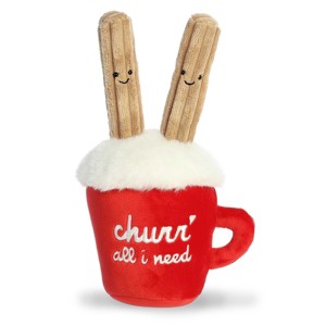Aurora Val Sayings 10" Churr' All I Need Churros Red Stuffed Animal - 1 of 4