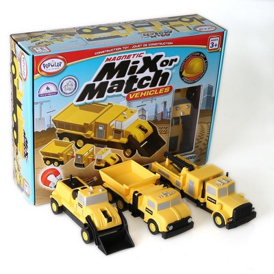 Popular Playthings Mix or Match: Construction Vehicles Set