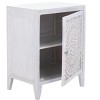 Thea 1 Door Carved Nightstand - NST5300 - Safavieh - 4 of 4