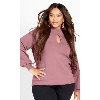 Women's Plus Size Evelyn Jumper - dusty orchid | CITY CHIC