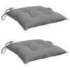 vidaXL Chair Cushion Set of 2 Grey Oxford fabric (100% polyester) - 3 of 4