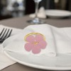 Unique Bargains Napkin Rings Small Flower Stainless Steel 1 Pc - 3 of 3
