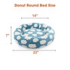 JOEJOY Dog Beds Large Sized Dog - Washable Furry Pet Beds, Round Orthopedic Corduroy Fleece Puppy Beds with Removable Zipper Cover - 3 of 4