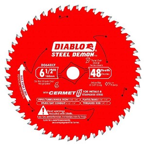 Diablo D0648CFA 6-1/2" x 48-Teeth Steel Demon™ Cermet II Saw Blade for Medium Metal - 1 of 1