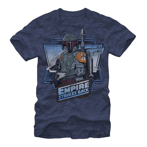 Men's Star Wars Boba Fett T-Shirt - Navy Blue Heather - Small