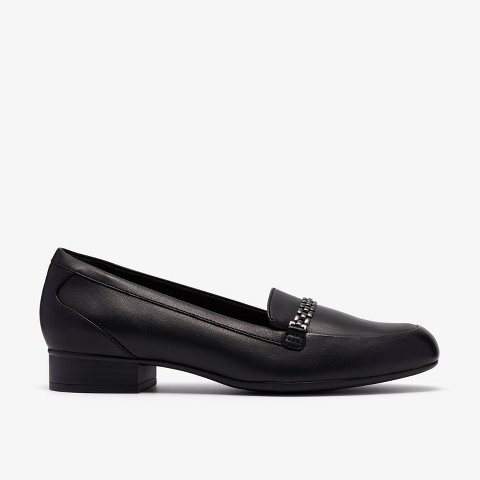 Обувь Clarks Womens Juliet Mia Black Leather Shoes 11 Narrow