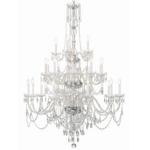Crystorama Lighting Traditional Crystal 25 - Light Chandelier in  Polished Chrome - 1 of 4