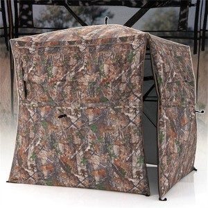 SEVOBAL Camping Tents One-Way See-Through Hunting Blind with 360-Degree View and Camouflage Design, Green, 46.65"*9.65"*9.65" - 1 of 4