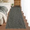 Garvee Scalloped Braided Printed Area Rug Washable Non Slip Low Pile Accent Rug Soft Foldable Rugs - 2 of 4