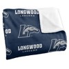 Longwood University Logo Pattern Silky Touch Blanket White 50x60 - 3 of 4
