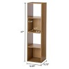 Racxily 4 Cube Vertical Storage Organizer multiple colors, Bookcase, Storage Shelf - 3 of 4