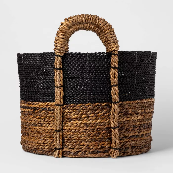 Woven Block Basket Black - Threshold™ : Target