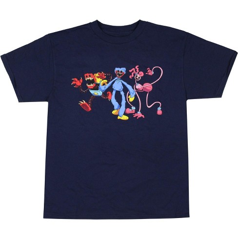 Seven Times Six Poppy Playtime Boys' Bad Guys Huggy Mommy Long Legs Boxy Boo T-Shirt Blue - image 1 of 4