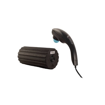 Addaday Recovery Starter Massager and Roller Bundle - Black
