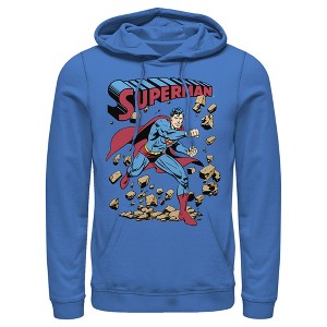 Men's Superman Hero Break Barriers Pull Over Hoodie - 1 of 3
