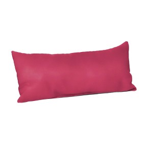 Casual Cushion Solid Sunbrella Fabric 1-Piece Indoor/Outdoor Lumbar Pillow, 22"W x 9"L - 1 of 4
