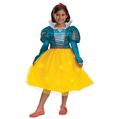 Disney Princess Kids' Snow White & the Seven Dwarfs Light Up Live Action Costume Dress
