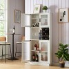 Color-change LED Decorative Storage Cabinets with Bottle Rack  for Kitchen, Dining Room - Maison Boucle - 2 of 4