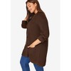 Woman Within Plus Size Button-Front Shaker Cardigan - 4 of 4