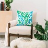 16"x16" Chuck Gonzales Coral Square Throw Pillow Green - Deny Designs - 2 of 4