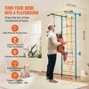 VEVOR Indoor Jungle Gym for Toddlers, 5-in-1 Climbing Playset with Carbon Steel Swedish Ladder and Wall Ladder, Supports 220 lbs, Multicolor - 4 of 4