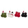 Transpac Felt Holiday Heart Ornament Set of 4 Christmas Home Decorations - 3 of 3