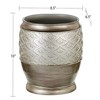 Creative Scents Silver Dublin Waste Basket - 3 of 4