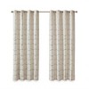 JUJABU 1 pc 50"x84" Total Blackout Metallic Print Grommet Top Curtain Panel - 2 of 4