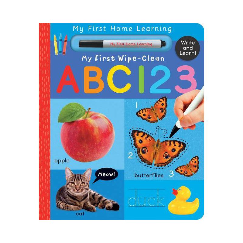 My First Wipe-Clean ABC 123 - (My First Home Learning) by  Lauren Crisp (Board Book), 1 of 2