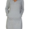Slickblue Women's French Terry Hoodie Mini Dress, Long Sleeve Pullover Style, Casual Fit, 7 Color Options, Size S-L - 3 of 4