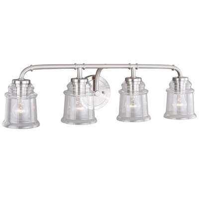 Vaxcel Toledo 4 - Light Vanity in  Satin Nickel