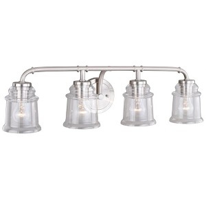 Vaxcel Toledo 4 - Light Vanity in  Satin Nickel - 1 of 4