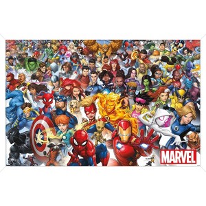 Trends International Marvel Comics - The Marvel Lineup 2023 Framed Wall Poster Prints - 1 of 4
