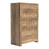 Galano Avaro 5 Drawer Chest of Drawer (46.4 in. H x 29.6 in. W x 16.1 in. D) in Dusty Gray Oak, Knotty Oak - 3 of 4