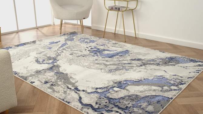 Luxe Weavers Abstract Marble Area Rug, 2 of 14, play video
