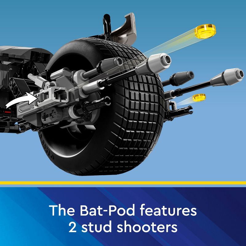 LEGO DC Batman: Batman Construction Figure &#38; the Bat-Pod Bike Action Toy 76273, 6 of 8