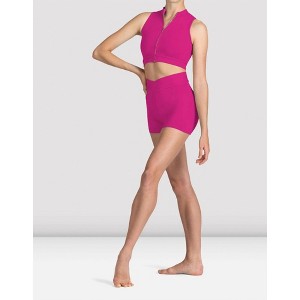 Women's Mirella Miami Zip Front Crop Top - Bloch - 1 of 3