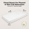 KeaBabies Mini Crib Sheets for Baby Girls, Boys, 2-Pack Soothe Pack and Play Sheets Fitted, Organic Pack N Play Mattress Sheet - 3 of 4