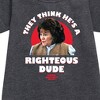 - Ferris Bueller's Day Off - Righteous Dude Graphic Short Sleeve Fleece Dress - 2 of 3