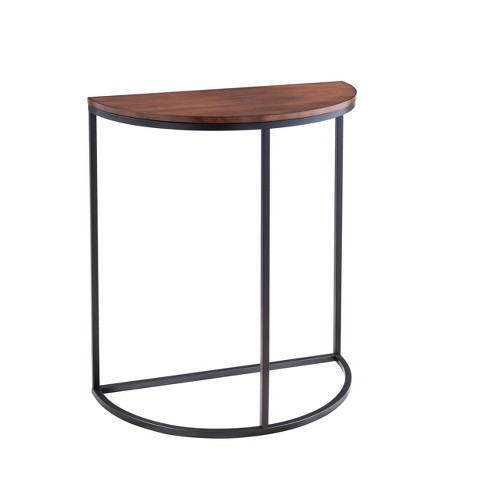 Nonlo Half Moon Console Table Dark Brown Black Aiden Lane Target