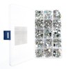 John Bead 1000pcs Crystal AB Round Oval Acrylic Flat Back Rhinestones Assorted Box - 2 of 4