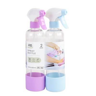 Smart Design 2-Pack Reusable Spray Bottles-16.9 oz / 500 ml
