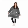 Tirrinia Womens' Oversized Fleece Wearable Blanket Hoodie, Warm Soft Blanket Sweatshirt Giant Pocket both Indoors Outdoors, Gift for Winter - 2 of 4