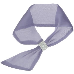 Elerevyo Women Gift Fashion Scarf Suitable for Hair Scarf Wrist Scarf 26.4"×3.9" - 1 of 4