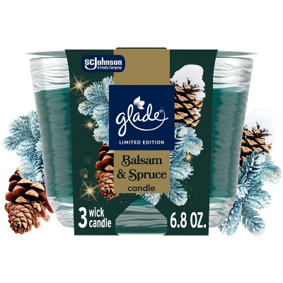 Glade 3 Wick Jar Candle - Balsam & Spruce - 6.8oz