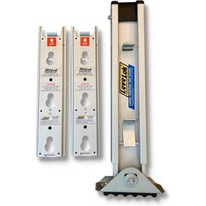 LeveLok LL-STB-3QC Ladder Leveler Stabilizer Complete Kit for Fiberglass Ladders Only, 2 Streamline Quick Connect Base Units, 1 Quick Connect Leveler - 1 of 3