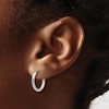 Black Bow Jewelry 2mm x 16mm 14k White Gold Polished Round Endless Hoop Earrings - 3 of 4